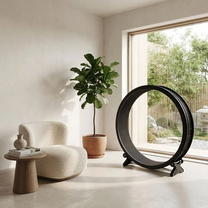 chat roue elegante xxl pvc noir