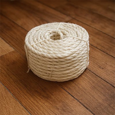 Corde arbre a chat beige en sisal naturel