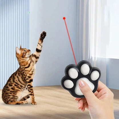 projection du laser pour chat noir au mur
